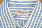 Vintage 1990s Turnbull London Striped Blue Button Up Shirt