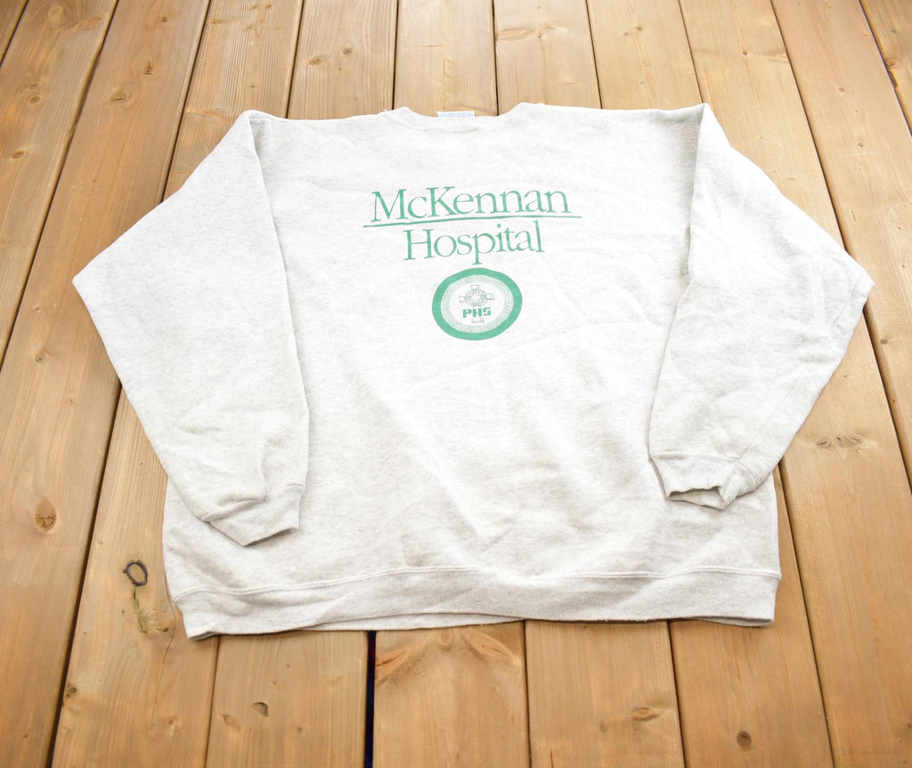 Vintage 1990s Mckennan Hospital Souvenir Travel Crewneck Sweatshirt Made In USA
