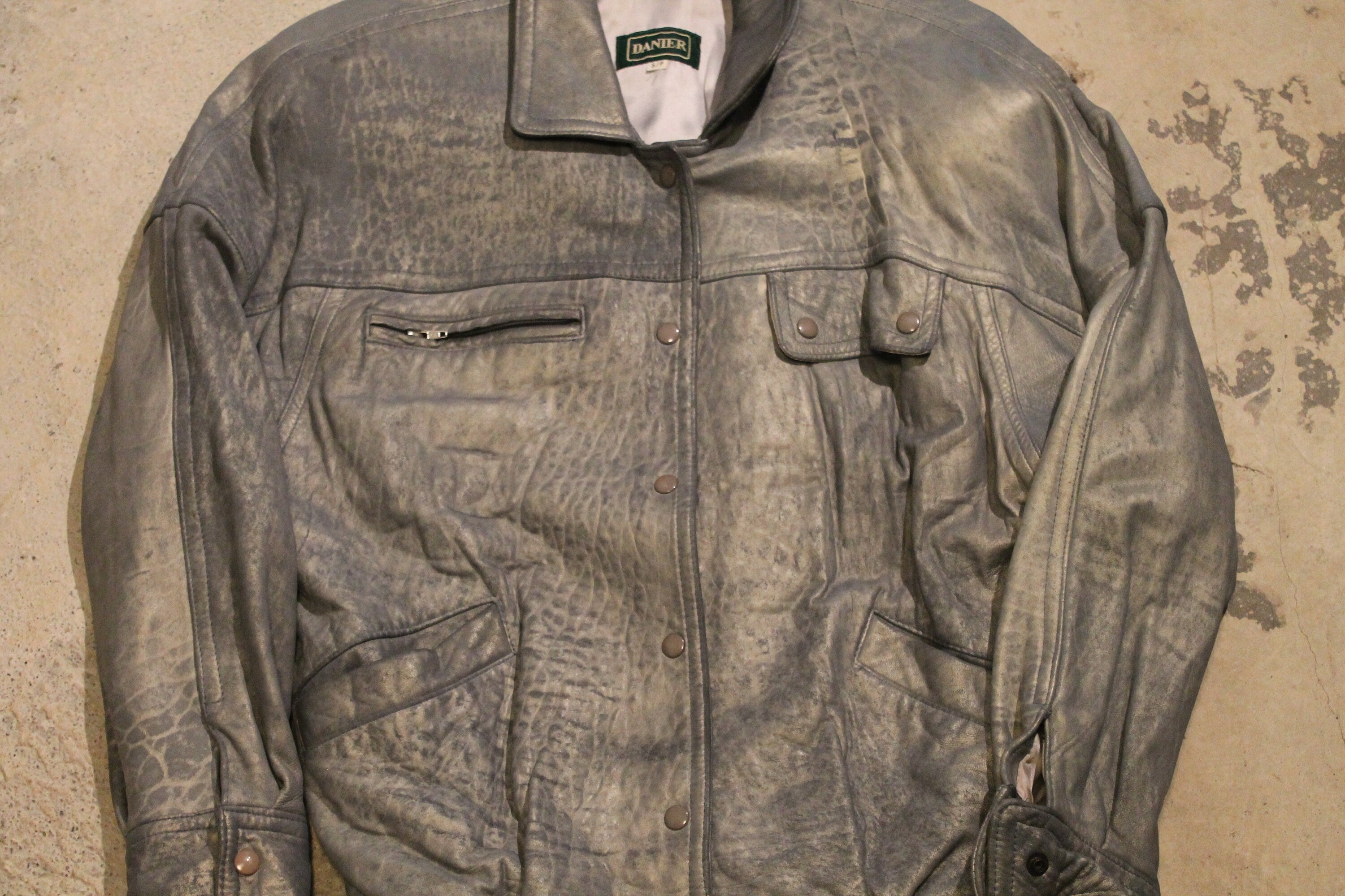 Vintage 1980s Danier Leather Bomber Jacket