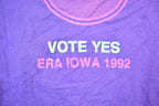 Vintage 1992 Equality Vote Yes ERA Iowa Graphic T-Shirt