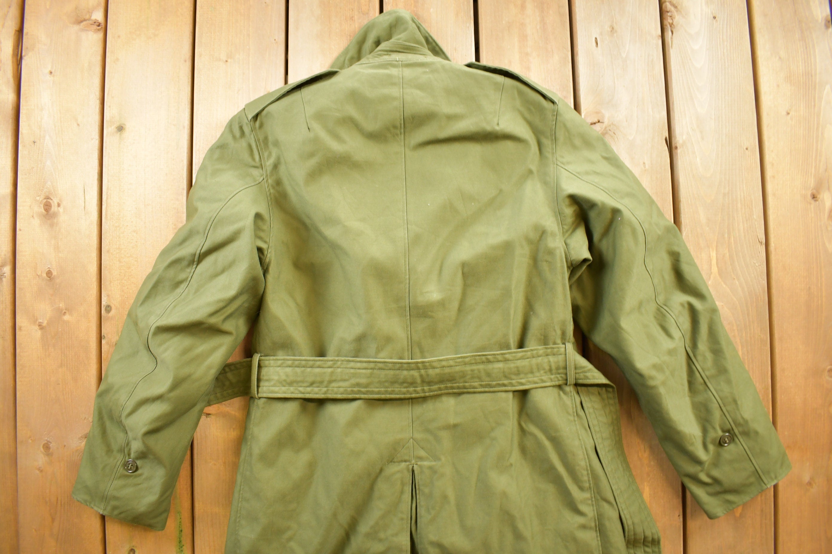 Vintage 1970s Military Trench Coat