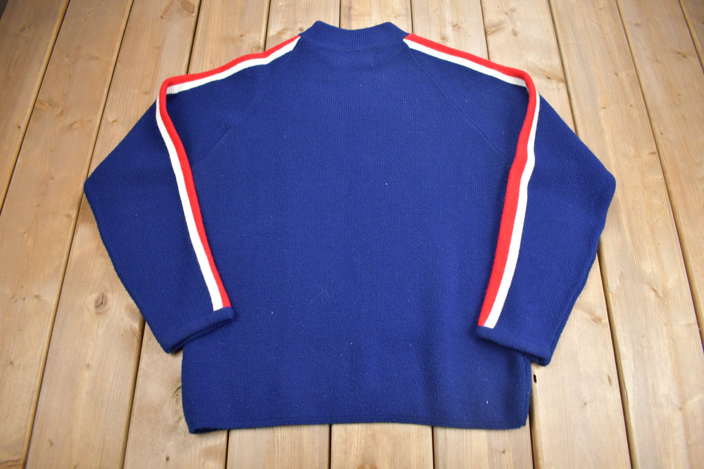 Vintage 1970s Knit Mockneck Sweater