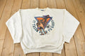 Vintage 1995 PRO RODEO CANADA Cowboy Graphic Crewneck Sweatshirt Made In Canada