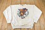 Vintage 1995 PRO RODEO CANADA Cowboy Graphic Crewneck Sweatshirt Made In Canada