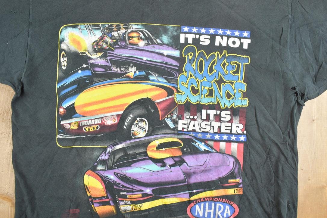 Vintage 1990s NHRA NASCAR Racing T-Shirt