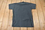 Vintage 1980s Let Your Fingers Do The Walking Single Stitch Graphic T Shirt Made In USA