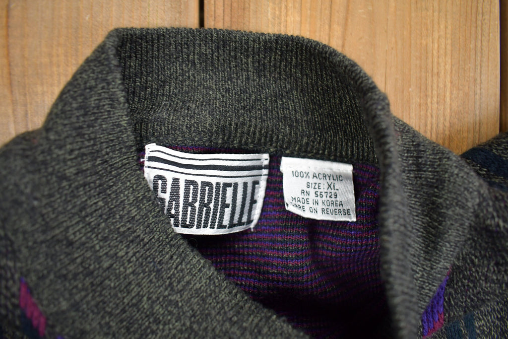 Vintage 1990s Gabrielle Knit Mockneck Sweater