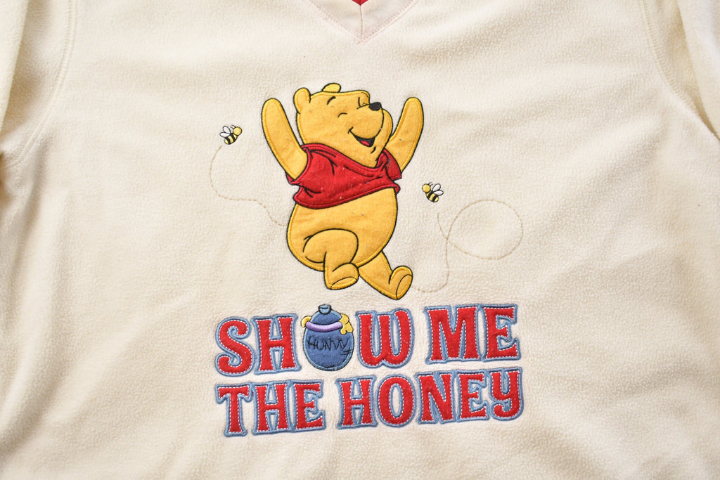 Vintage 1990s Winnie The Pooh Disney V Neck Sweatshirt