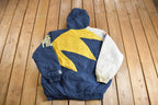 Vintage 1990s Indiana Pacers NBA Logo Athletic Shark Tooth Jacket