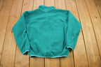 Vintage 1990s Patagonia Full Zip Turquoise Fleece Sweater