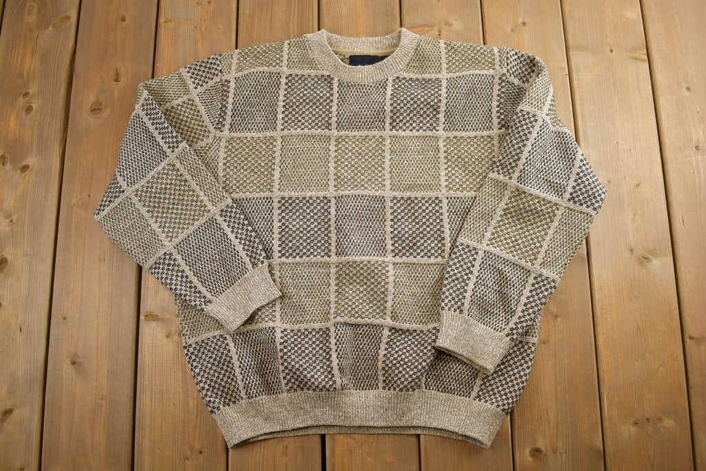 Vintage 1990s Bill Blass Knit Crewneck Sweater