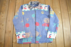 Vintage 1990s Embroidered All Over Print Zip Up Jacket Sweater - Large