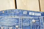Vintage Y2K Miss Me Bedazzled Low Rise Jeans Size 26x33
