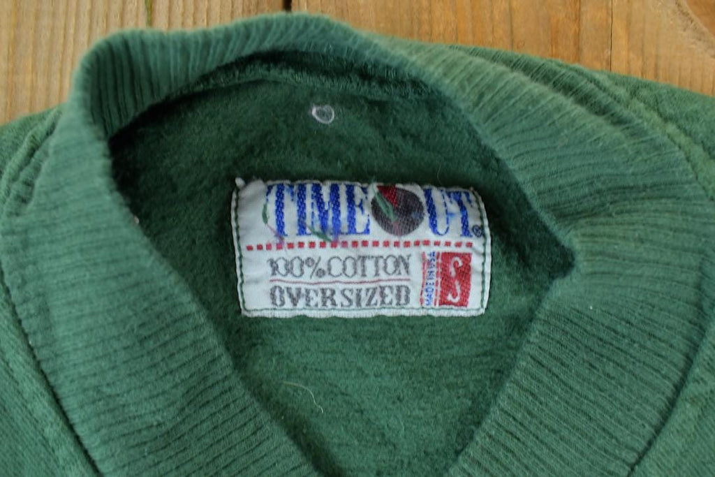 Vintage 1990s Timeout 100% Cotton Button Up Souvenir Crewneck Sweatshirt  90s Crewneck  Souvenir Sweater  Streetwear  Travel