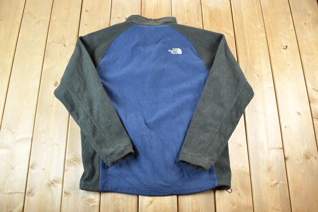 Vintage 1990s The North Face Fleece Outdoorsman Sweater  90s Sweater  Streetwear  Hiking  Fleece Zip up