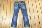 Vintage Y2K Miss Me Bedazzled Low Rise Jeans Size 28x31