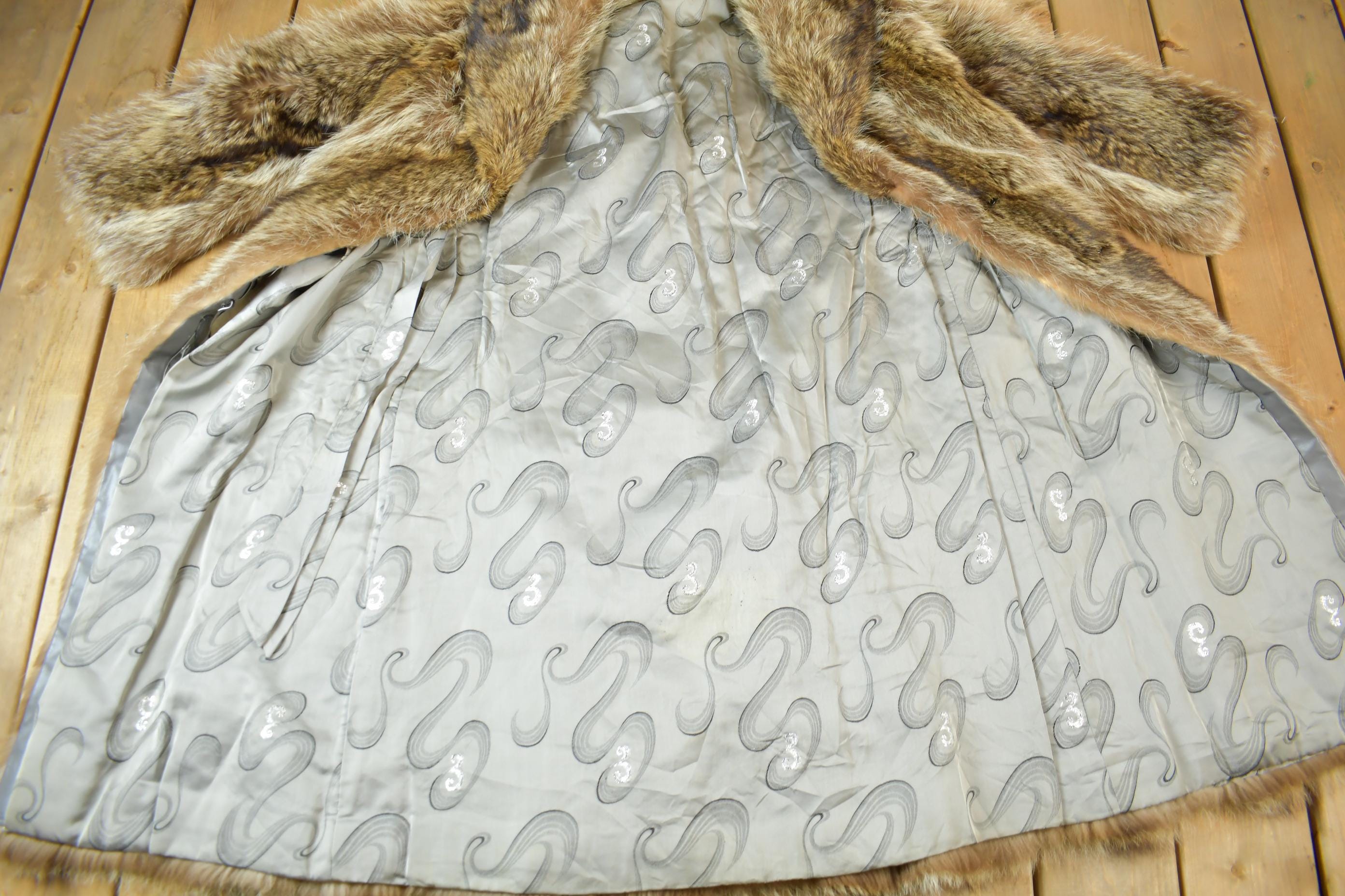 Vintage 1970s Coyote Long Coat
