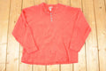 Vintage 1990s Marlboro Unlimited Thermal Quarter Button Crewneck Sweatshirt Men's L