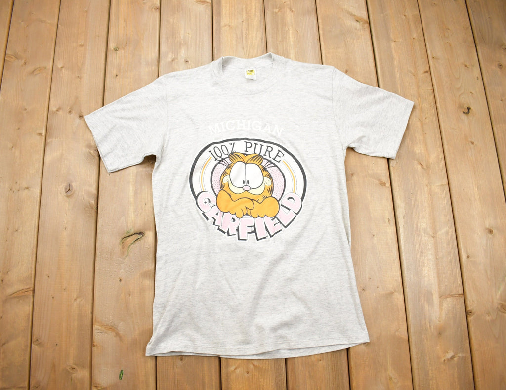 Vintage 1990s Michigan Garfield Souvenir T Shirt