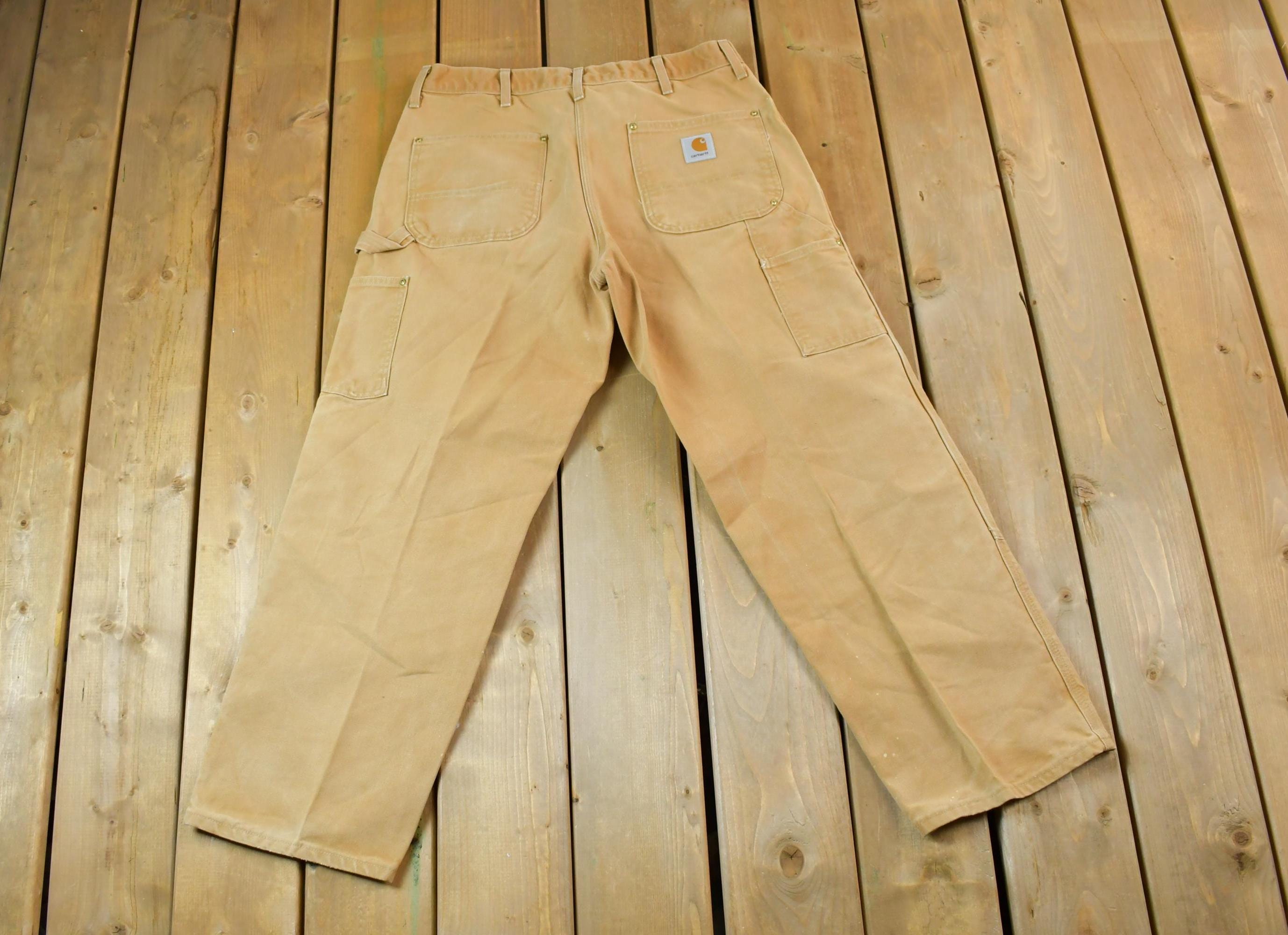 Vintage 1990s Carhartt Double Knee Work Pants Size 38 x 30