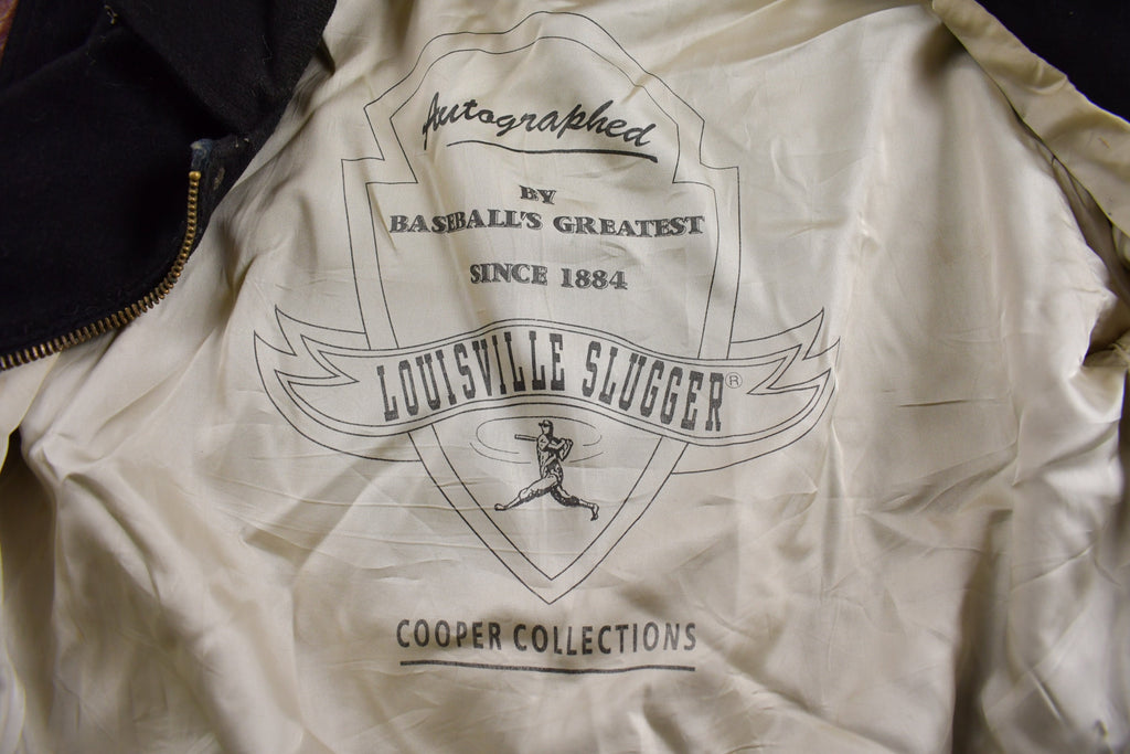 Vintage 1990s Louisville Slugger Baseball Leather Varsity Jacket