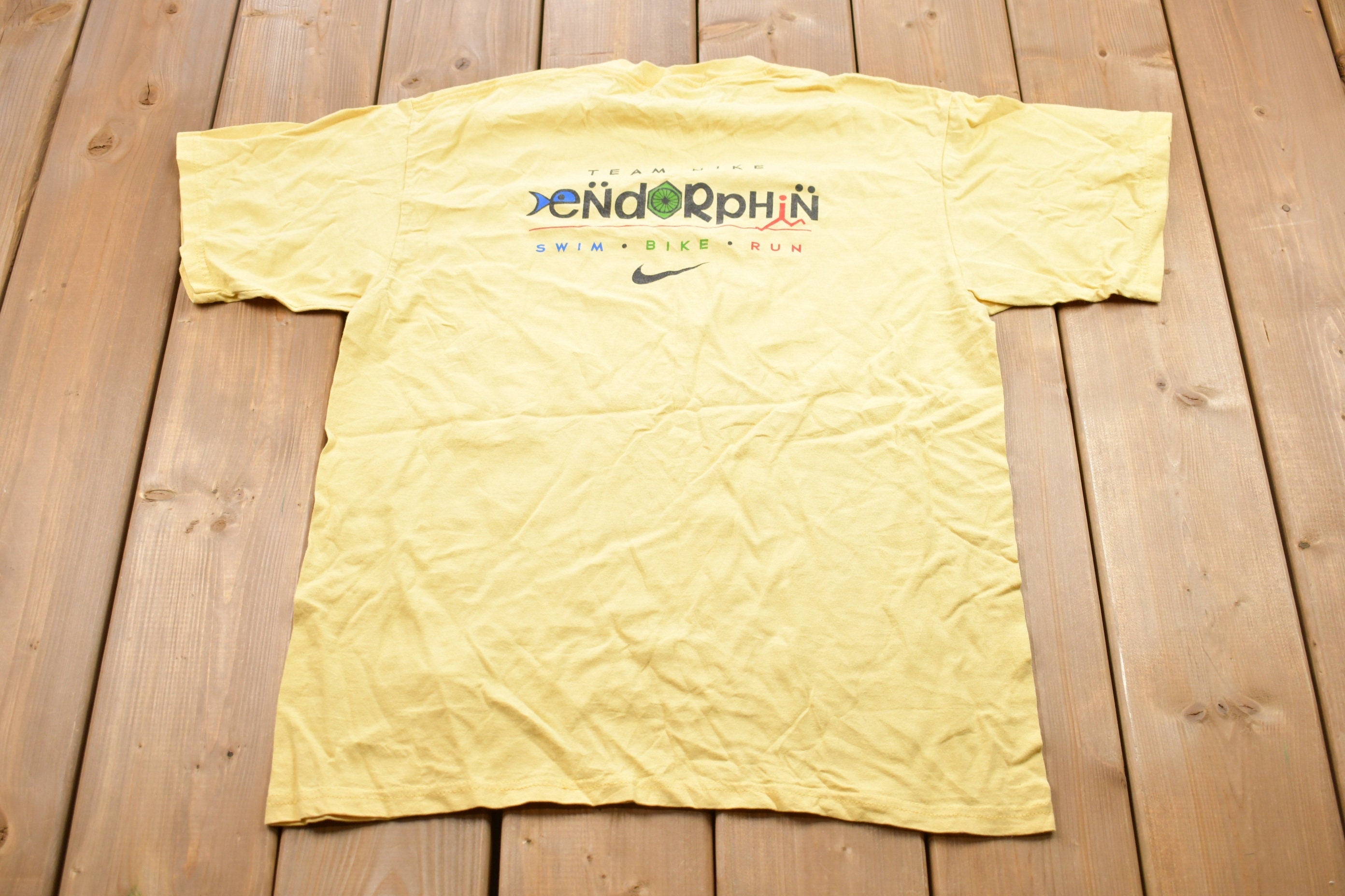 Vintage 1990s Nike Triathlon Graphic T-Shirt