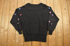 Vintage 1980s Cedars Beaded Knit Sweater