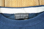 Vintage 1990s Vintorio Rochetti Knit Abstract Pattern Crewneck Sweater Mens XL