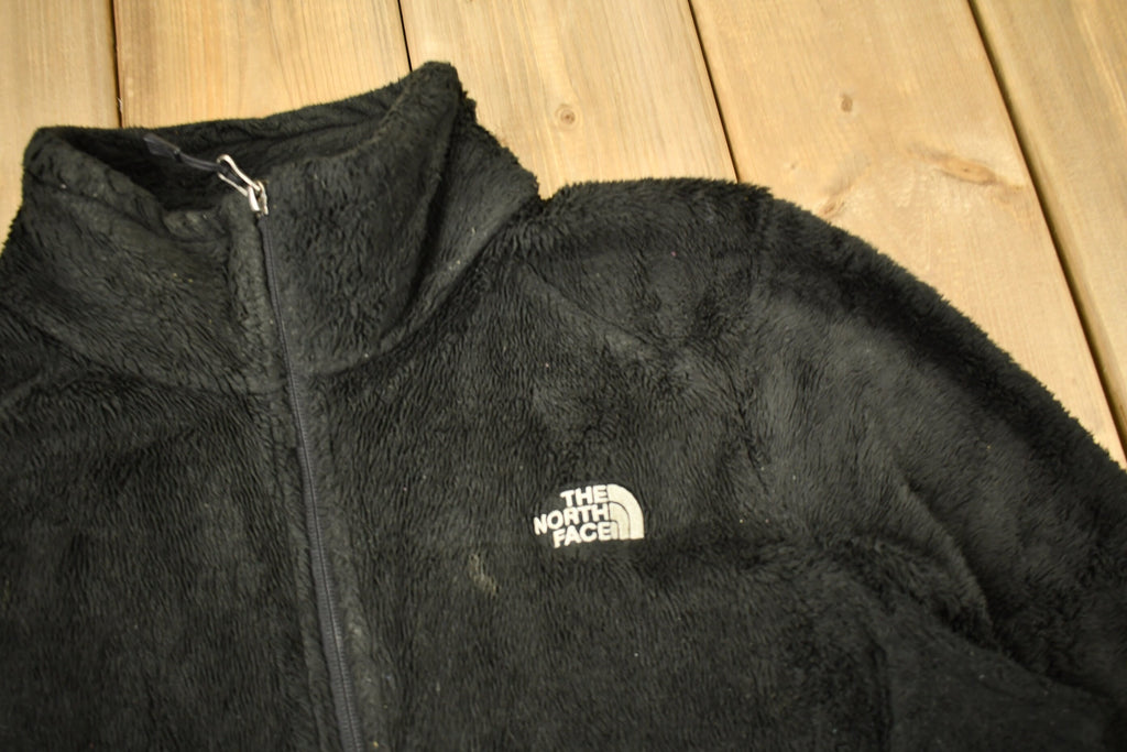 Vintage 1990s The North Face Fleece Full Zip Sweater  Women's  Embroidered  Streetwear  Athleisure  Outdoorsman