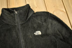 Vintage 1990s The North Face Fleece Full Zip Sweater  Women's  Embroidered  Streetwear  Athleisure  Outdoorsman