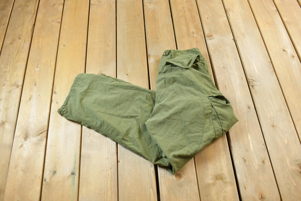 Vintage 1971 OG 107 Military Cargo Field Trousers Size 32 x 31