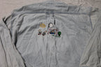 Vintage 1990s Cute Art Embroidered Button Up Shirt