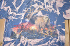 Vintage 1990s All Over Print Elk Graphic T-Shirt Made In USA