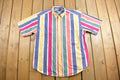 Vintage 1990s Tommy Hilfiger Striped Short Sleeve Button Up Shirt