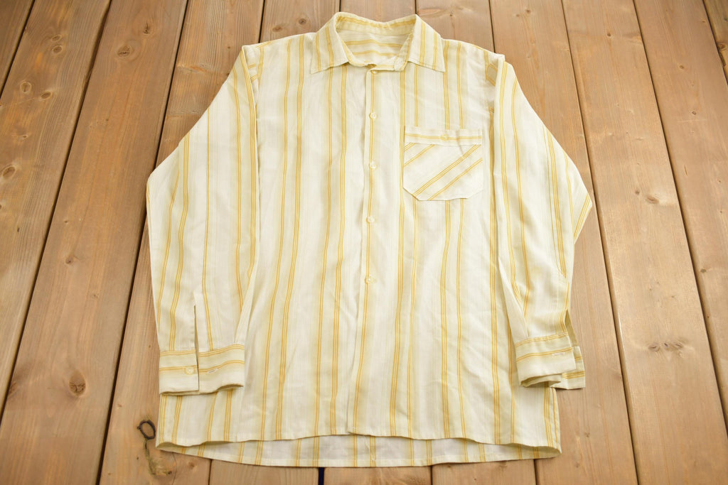 Vintage 1990s Striped Button Up Shirt