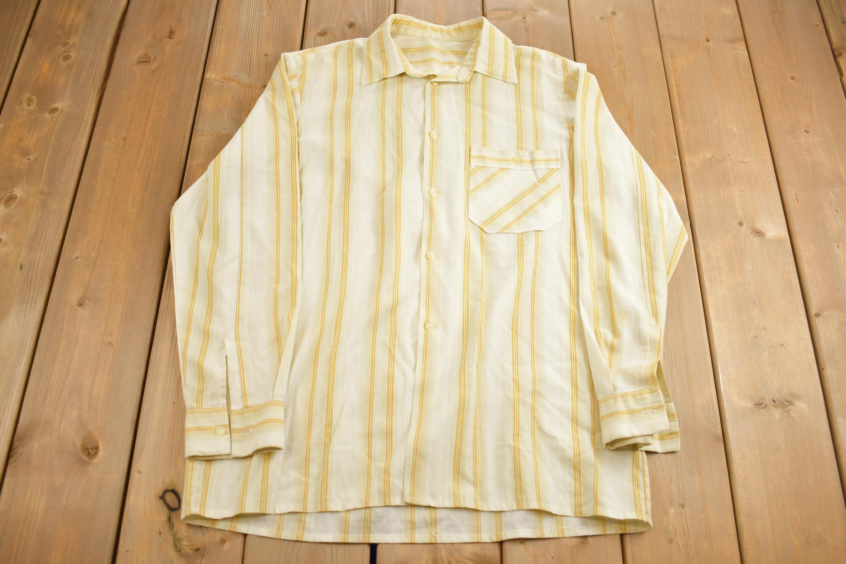 Vintage 1990s Striped Button Up Shirt