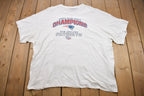 Vintage 1990s NFL New England Patriots Super Bowl 36 Graphic T-Shirt
