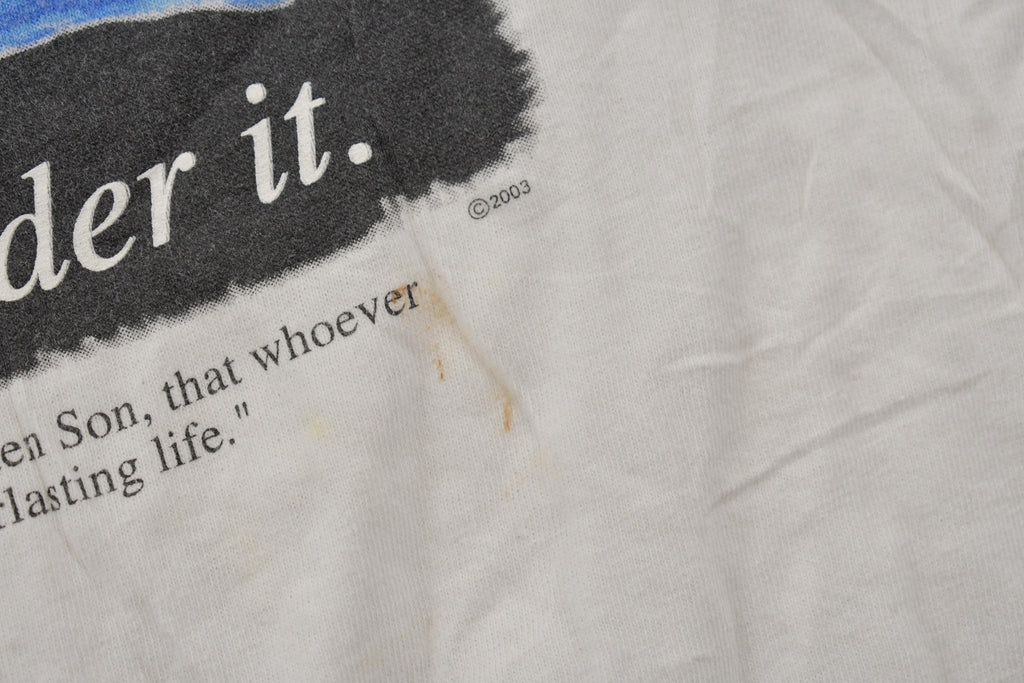 Vintage 2003 Jesus Theme Christian Graphic Religious T-Shirt Jesus Tee