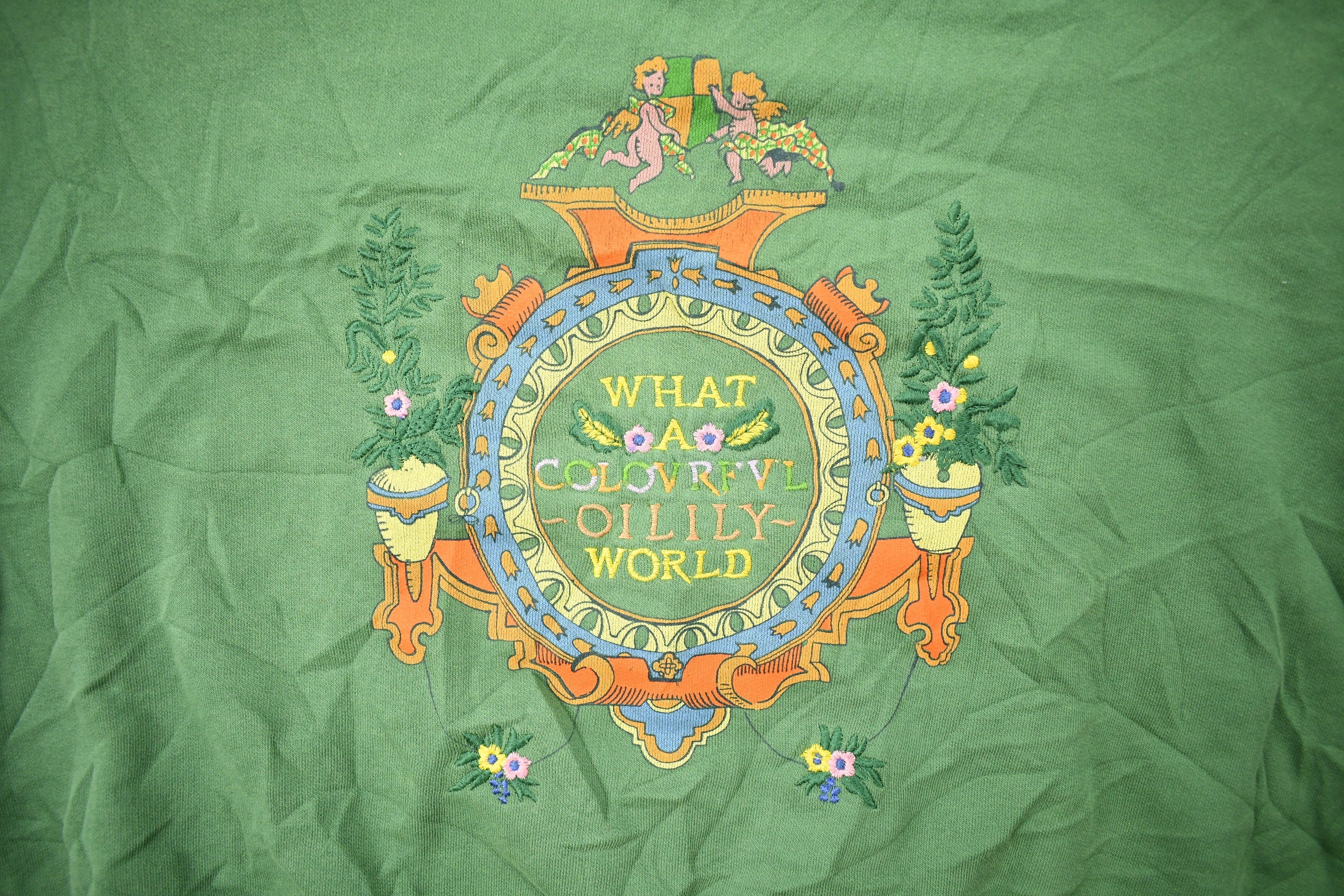 Vintage 1990s What A Colorful Oilily World Crewneck Sweatshirt
