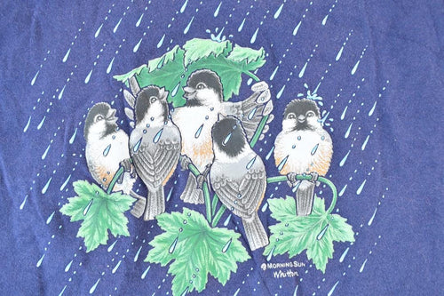 Vintage 1990s Morning Sun Bird Gang Outdoors T-Shirt / Single Stitch Wilderness Shirt / Streetwear / Nature T-Shirt / Outdoorsman T Shirt