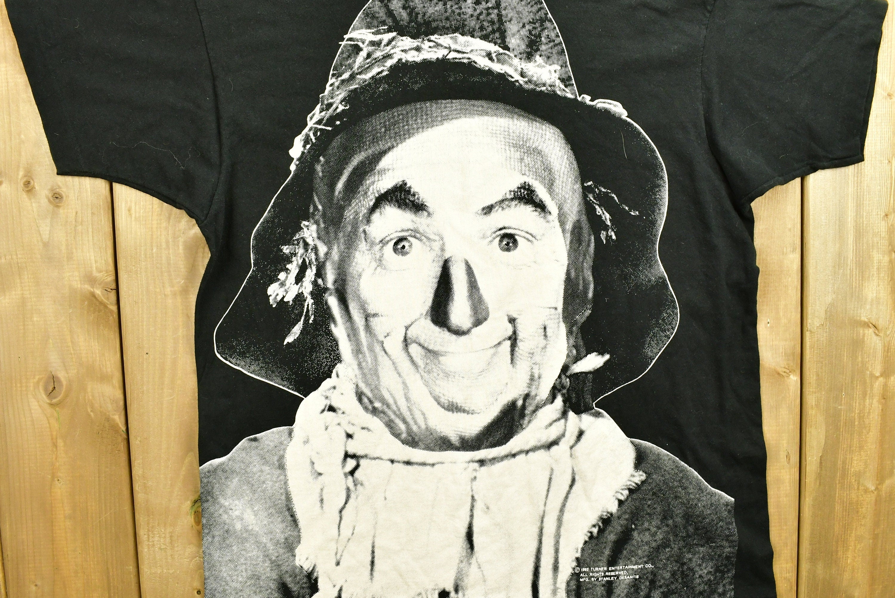 Vintage 1992 The Wizard Of Oz Stanley Desantis Scarecrow All Over Print T-shirt