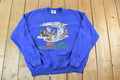Vintage 1990s Funny Santa Cartoon Crewneck Sweater