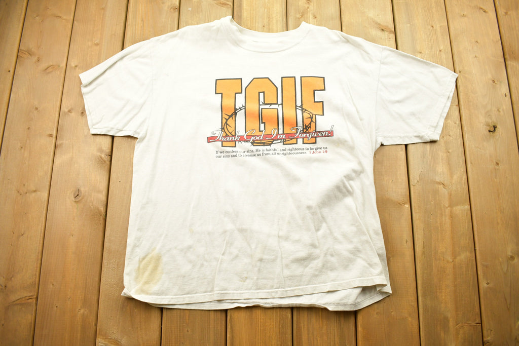 Vintage 1990s Thank God I'm Forgiven T-Shirt