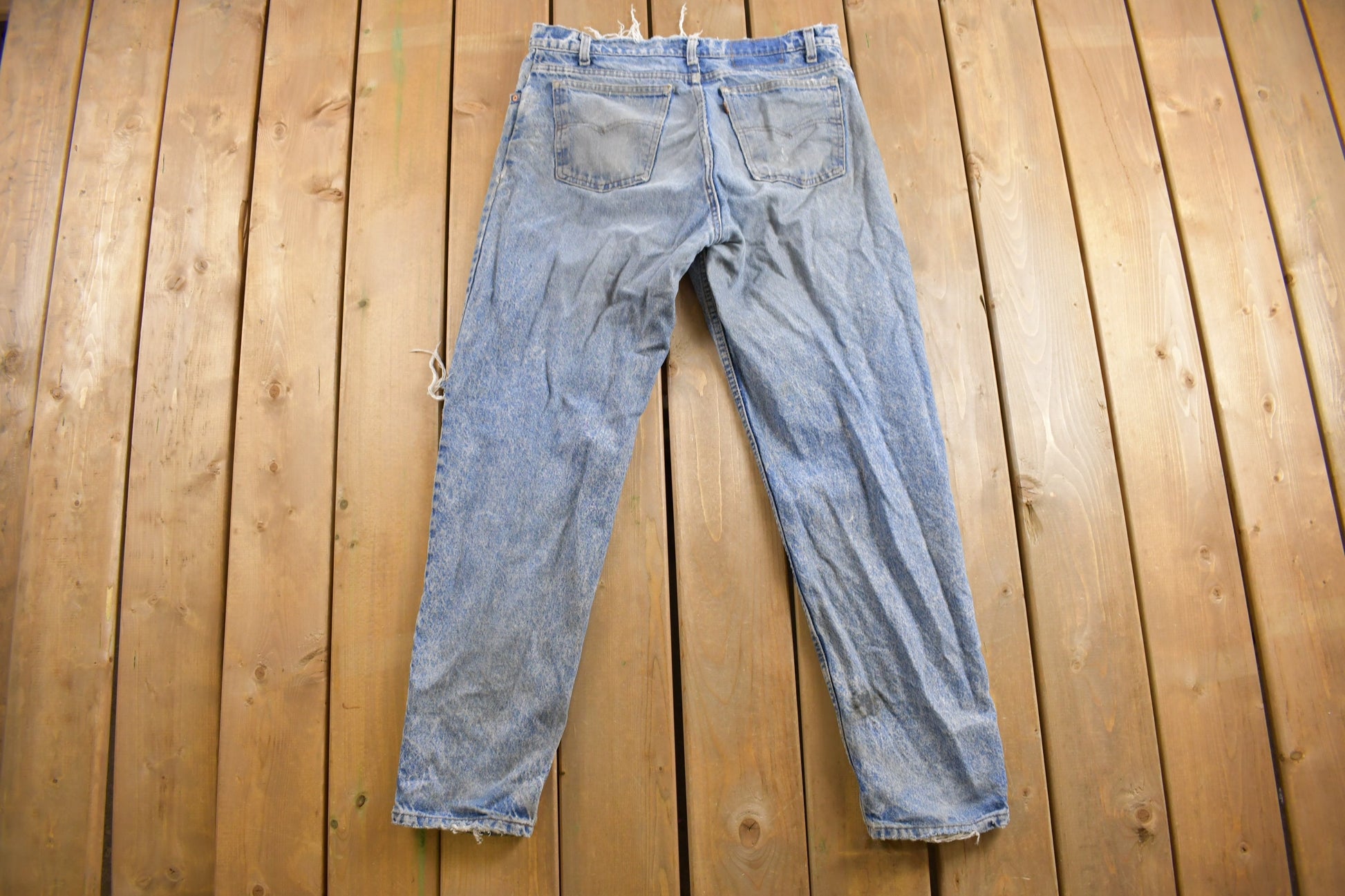 Vintage 1980s Levi's Orange Tab Jeans Size 35 x 31.5