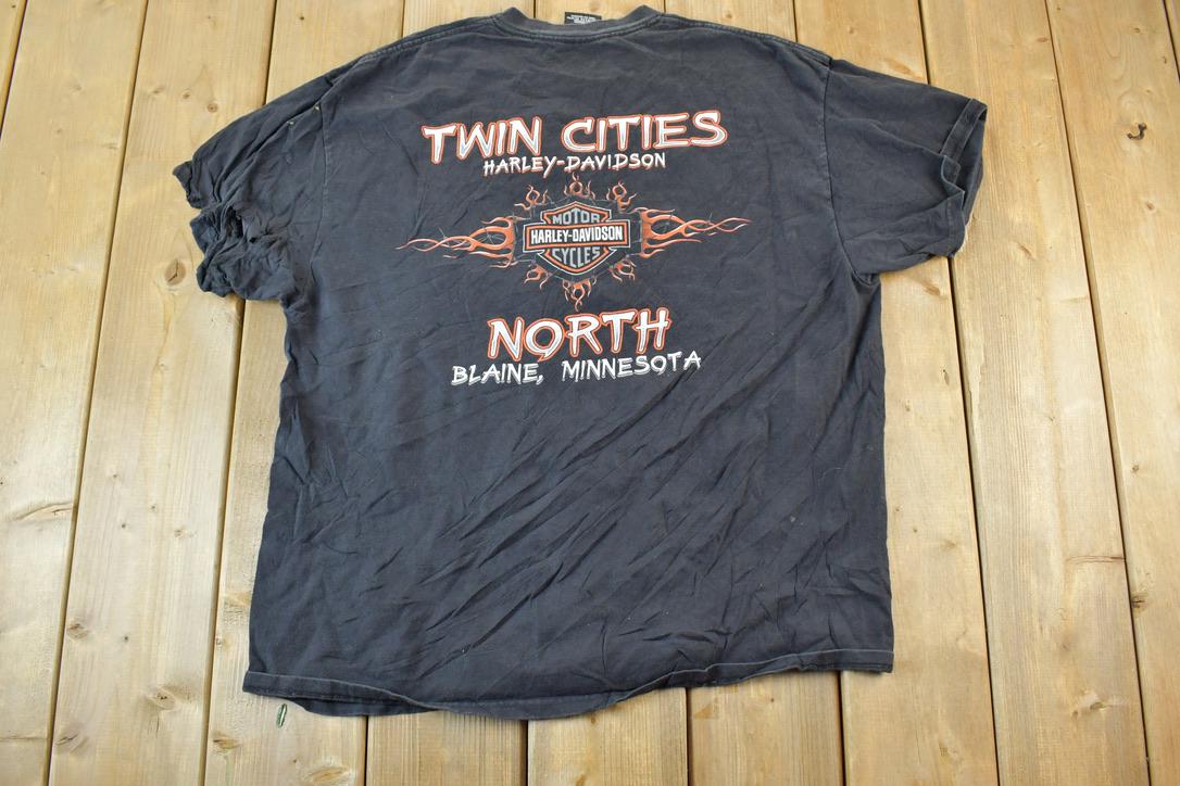 Vintage 1990s Harley Davidson Motorcycles T-Shirt Made In USA