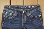 Vintage Deadstock Y2K Miss Me Bedazzled Low Rise Jeans Women's Size 26x31