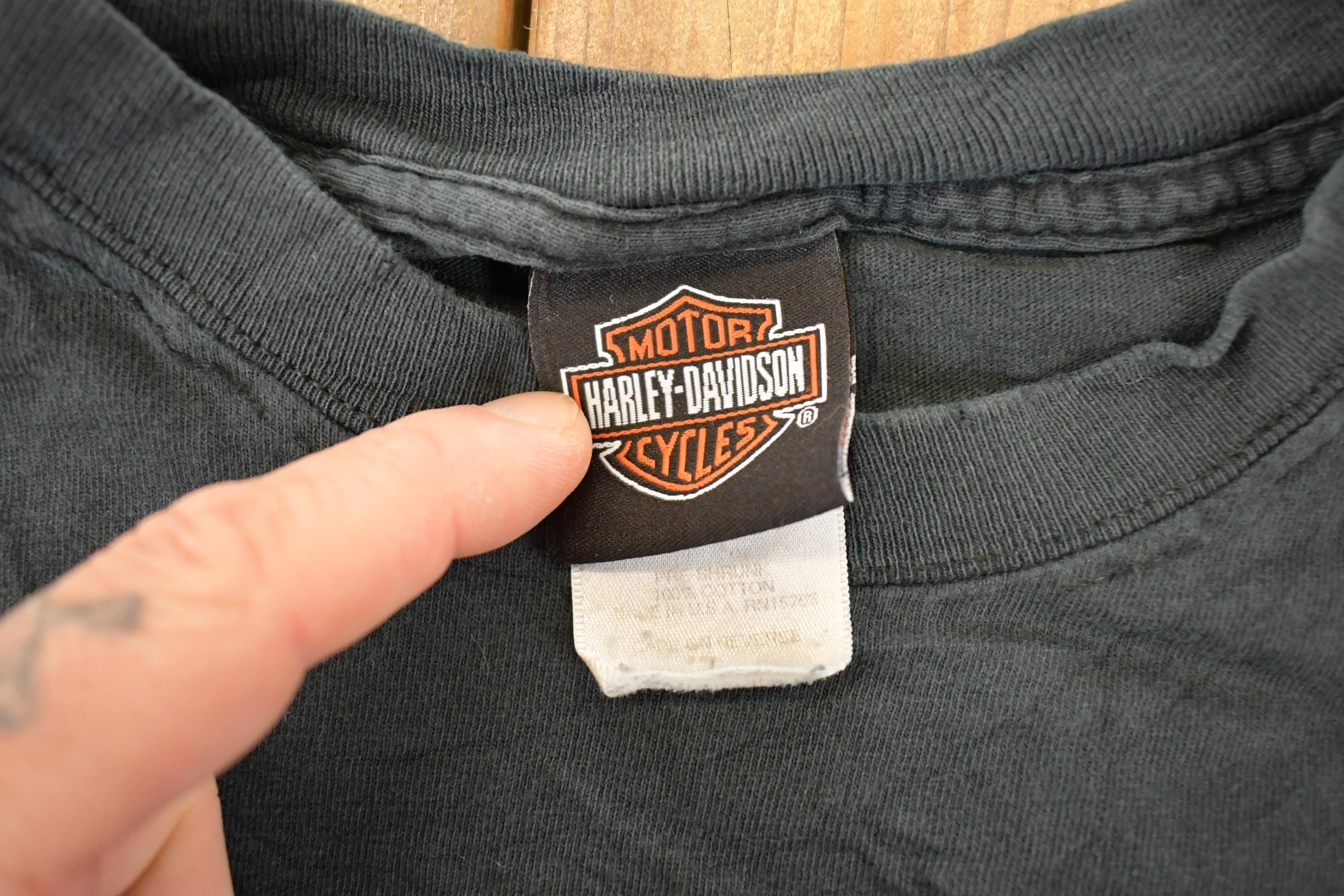 Vintage Y2K Arrowhead Harley Davidson Motorcycles 100th Anniversary Biker T-Shirt Men's M