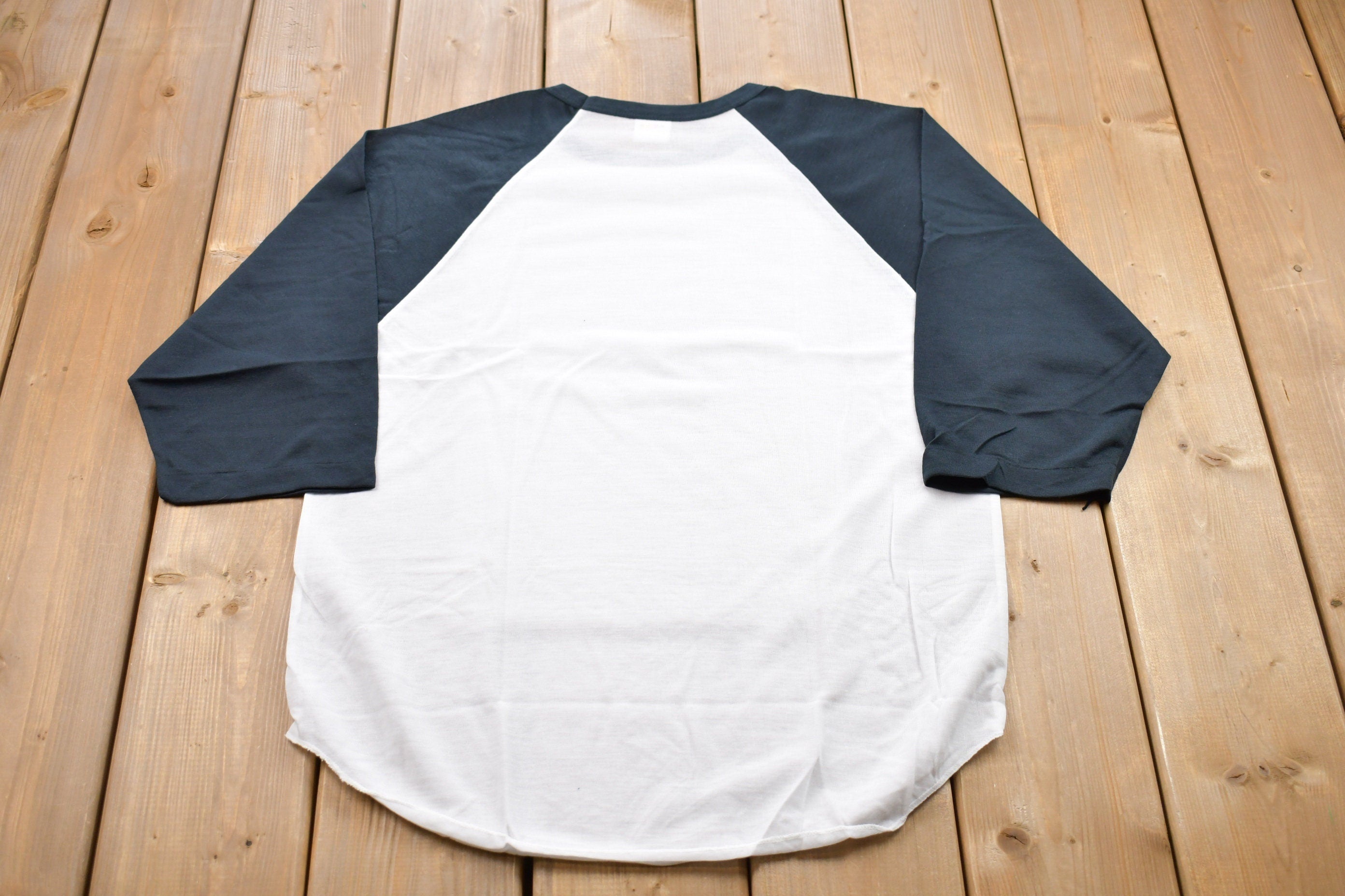 Vintage 1970s Raglan Color Block 3 Quarter Sleeve T-Shirt