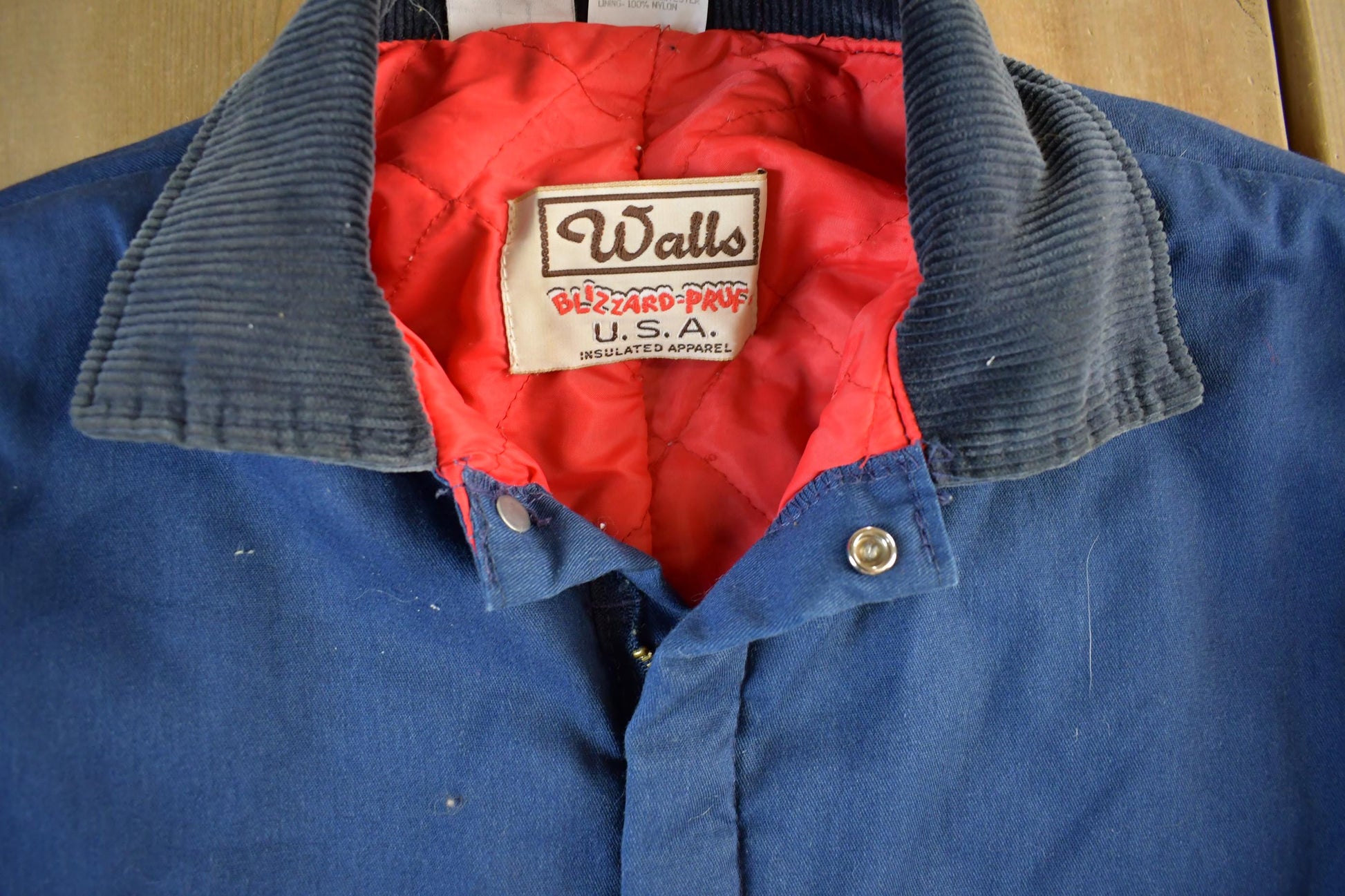 Vintage 1980s Walls Blizzard Pruf Insulated Jumpsuit Men's Large Tall