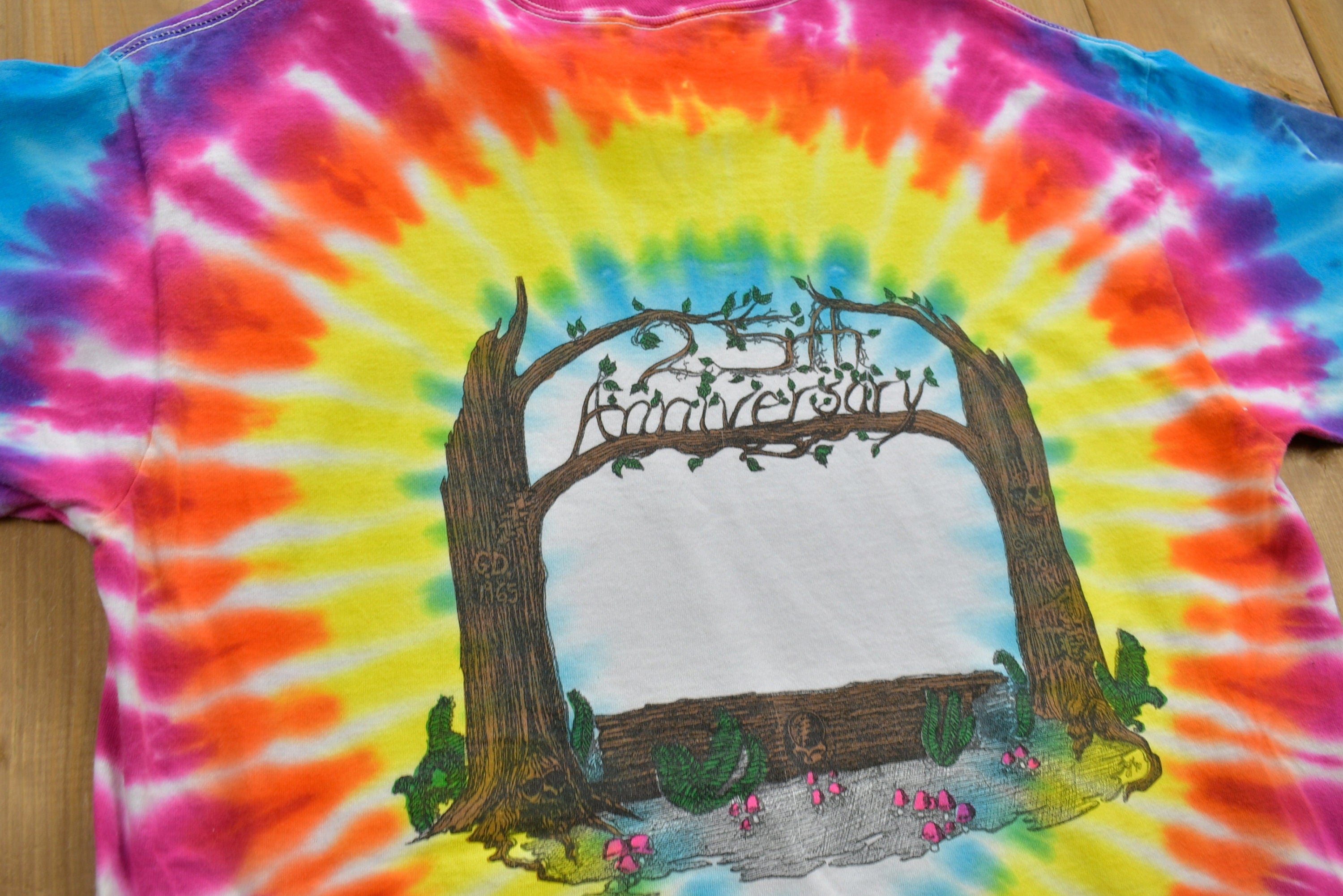 Vintage 1990 Grateful Dead Dancing Bears 25th Anniversary Tour T-Shirt Vintage Band Tee Deadhead